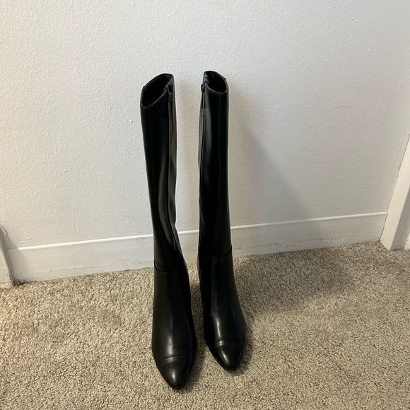 Anne Klein High Black Boots - Picture 4 of 5